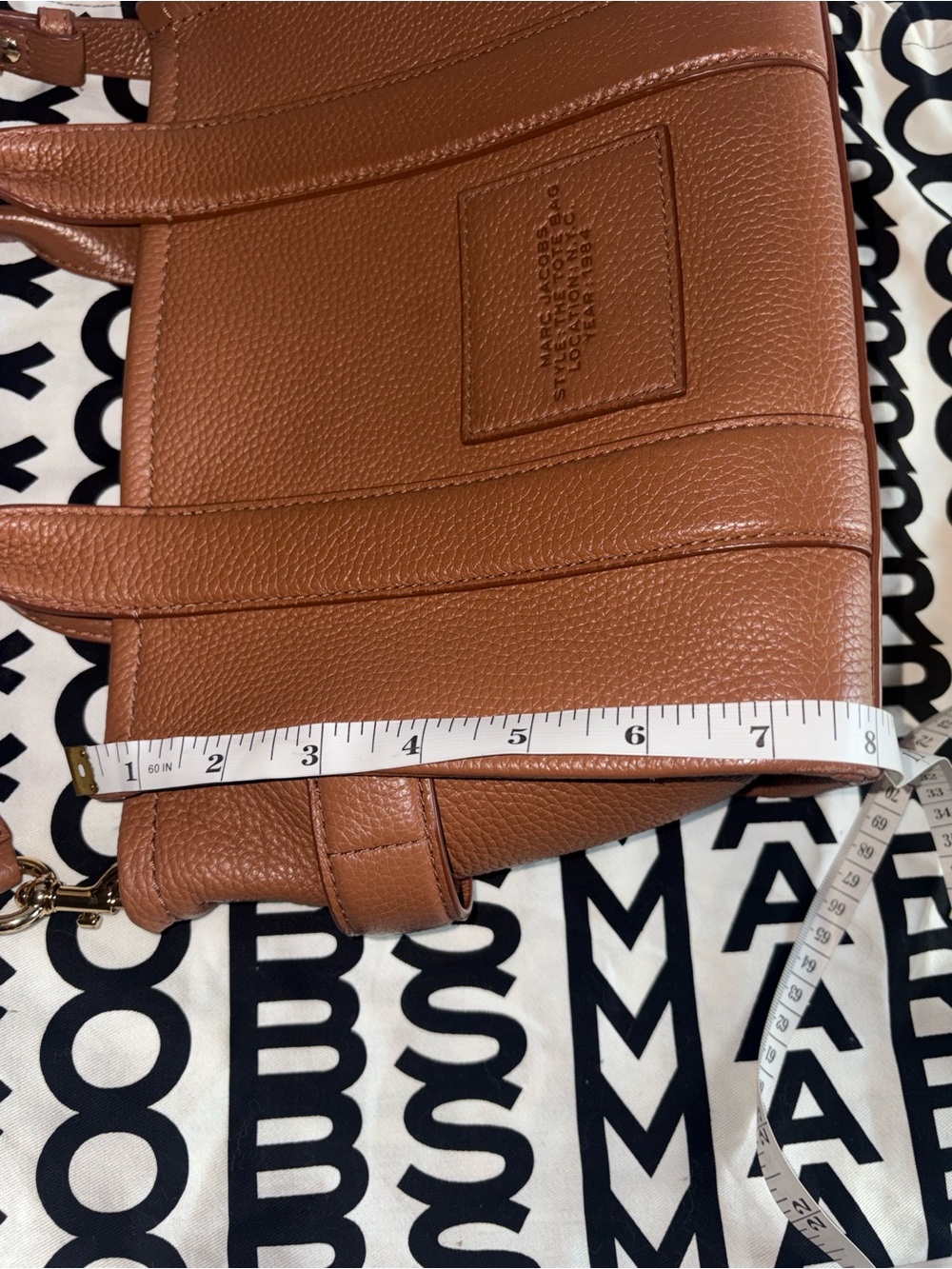 Authentic Marc Jacobs The Tote Bag in Brown - Leather Top-Handle Shoulder Bag - Picture 15 of 16